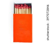 pile of wooden unused matches... | Shutterstock . vector #397072846