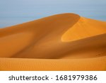 Big Sand Dune In Sahara Desert...