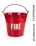 Fire Bucket Isolated On White....