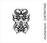 tribal armband tattoo design... | Shutterstock .eps vector #1187847460