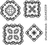 tribal tattoo set | Shutterstock .eps vector #161443559