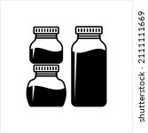 glass jar icon  cylindrical... | Shutterstock .eps vector #2111111669