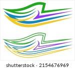 vehicle graphics  stripe  ... | Shutterstock .eps vector #2154676969