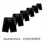 shorts icon  clothing icon ... | Shutterstock .eps vector #2169230829
