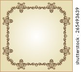 frame border design vector art  | Shutterstock .eps vector #265493639