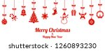 christmas ornaments. christmas... | Shutterstock .eps vector #1260893230