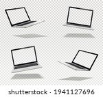 float or levitate laptop mock... | Shutterstock .eps vector #1941127696