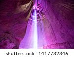 Ruby falls. waterfall in cave....