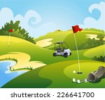 Golf Course Vector