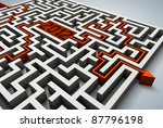 pass through the maze | Shutterstock . vector #87796198