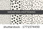 memphis style geometric... | Shutterstock .eps vector #1771574450