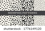 seamless memphis style pattern... | Shutterstock .eps vector #1776149120
