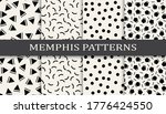 seamless memphis style pattern... | Shutterstock .eps vector #1776424550