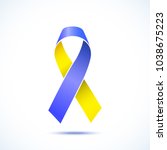 world down syndrome day. blue   ... | Shutterstock . vector #1038675223