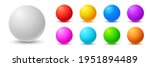 colorful balls. 3d ball. set of ... | Shutterstock .eps vector #1951894489