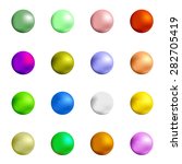 colorful sweet gumball isolated ... | Shutterstock . vector #282705419