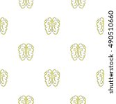 vector human brain icon... | Shutterstock .eps vector #490510660