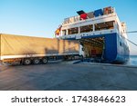 Small photo of Ferry and Trucking Transportation - RO-RO Transport (Roll On/Roll Off)