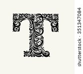 Letter T Floral Initial Free Stock Photo - Public Domain Pictures