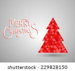 modern abstract christmas tree... | Shutterstock .eps vector #229828150