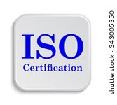 iso certification icon.... | Shutterstock . vector #343005350