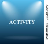 activity icon. internet button... | Shutterstock . vector #386863099