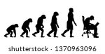 painted theory of evolution of... | Shutterstock .eps vector #1370963096