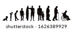 vector silhouette of man in... | Shutterstock .eps vector #1626389929