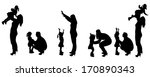 vector black silhouette of... | Shutterstock .eps vector #170890343