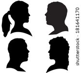 vector silhouettes of different ... | Shutterstock .eps vector #181641170
