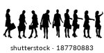 vector silhouette of... | Shutterstock .eps vector #187780883