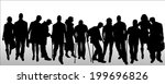 vector silhouettes of different ... | Shutterstock .eps vector #199696826