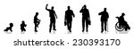 vector silhouette of man as... | Shutterstock .eps vector #230393170