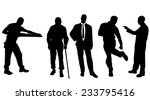 vector silhouettes of different ... | Shutterstock .eps vector #233795416