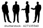 vector silhouette of man on... | Shutterstock .eps vector #627135560