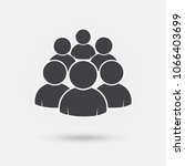 people icon silhouettes ... | Shutterstock .eps vector #1066403699