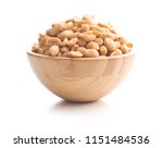 Salted Roasted Peanuts In Bowl...