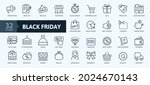 black friday big sale   thin... | Shutterstock .eps vector #2024670143