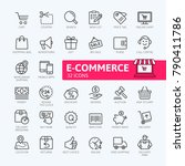 e commerce  online shopping and ... | Shutterstock .eps vector #790411786
