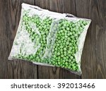 Packet Of Frozen Pea On A Old...