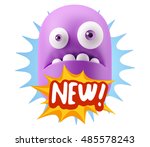 3d rendering surprise character ... | Shutterstock . vector #485578243