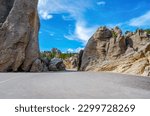 The Needles Highway is a spectacular drive through pine and spruce forests, meadows surrounded by birch and aspen, and rugged granite mountains. Part of Peter Norbeck Scenic Byway.