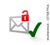 secure mail  | Shutterstock . vector #157687916