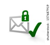 secure mail  | Shutterstock . vector #157687919