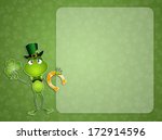 Green Frog In St.patrick's Day