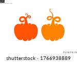 abstract pumpkins. silhouette.... | Shutterstock .eps vector #1766938889