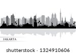 jakarta city skyline silhouette ... | Shutterstock .eps vector #1324910606