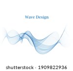 blue smooth  smooth flow of... | Shutterstock .eps vector #1909822936