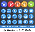 interface and multimedia icons... | Shutterstock .eps vector #156932426