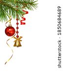 red and golden decorations with ... | Shutterstock . vector #1850684689